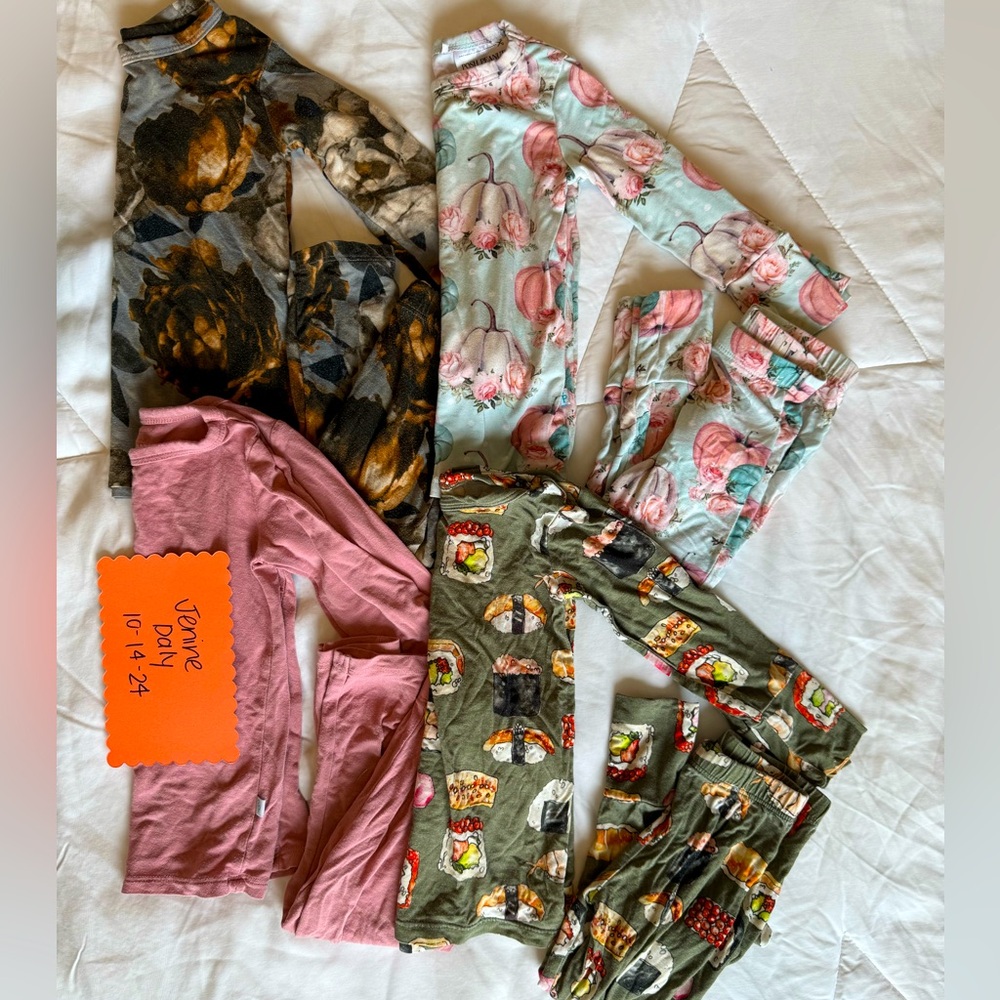 Posh Peanut 4 Fall Pajama Set Bundle, 12-18 month